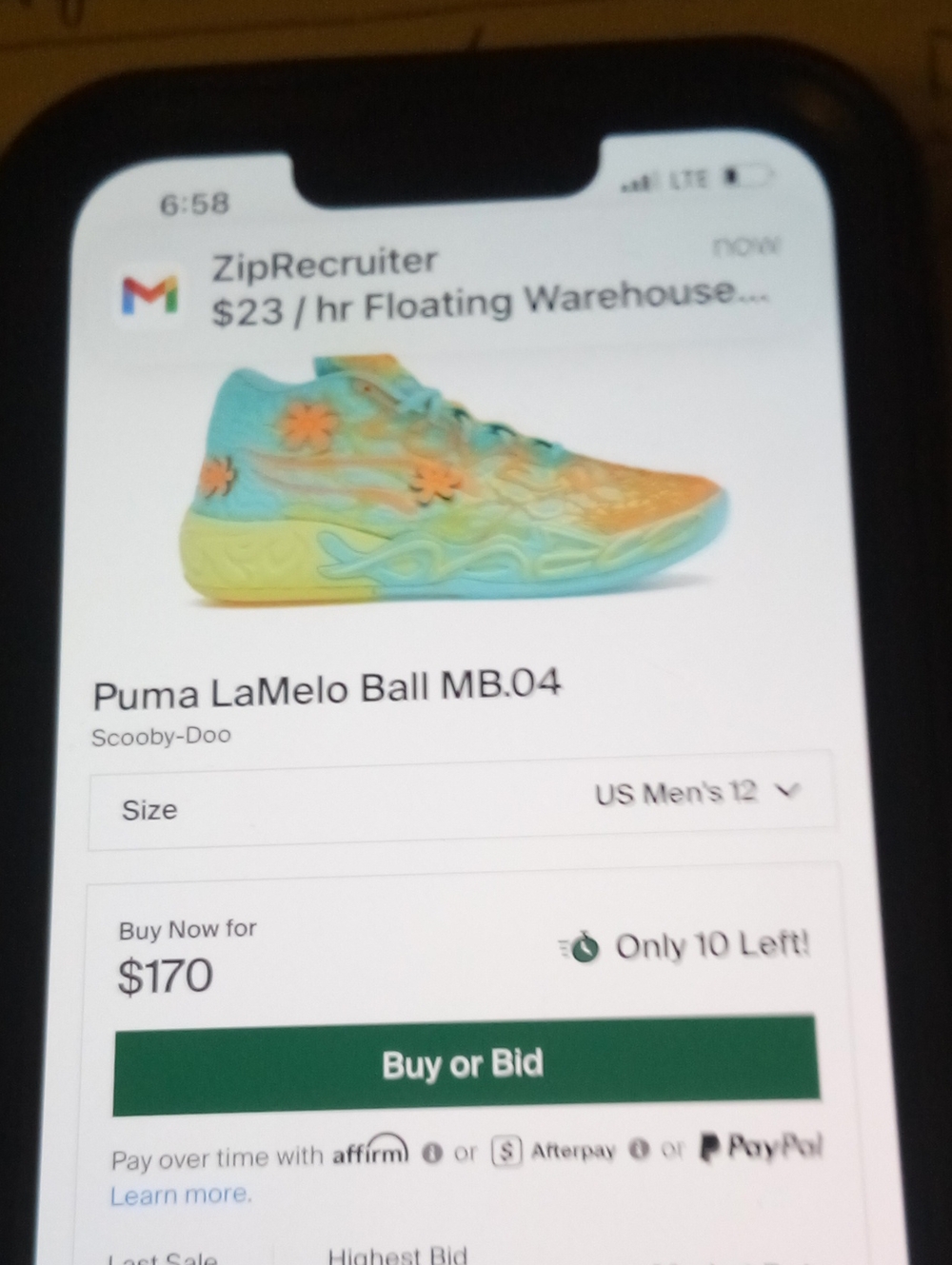 Puma MB.04 Scooby-Doo Mystery Machine Size 11 Men Item 26